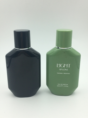Las botellas de perfume vacías de lujo verdes negras 100ml modificaron para requisitos particulares