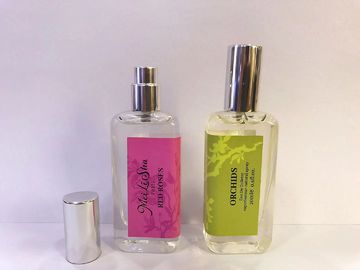Maquillaje de cristal del atomizador del perfume de las botellas de perfume del rectángulo 50ml que empaqueta al OEM
