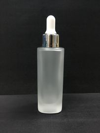 50ml ajustan las botellas cosméticas de cristal del dropper/el empaquetado helado de Skincare de las botellas de aceite esencial