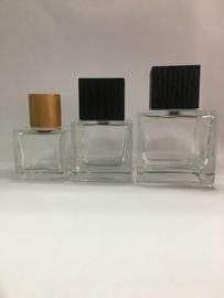 Botella de cristal transparente cuadrada Skincare del espray de perfume de las botellas de perfume y empaquetado del maquillaje