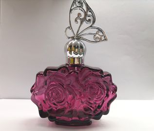 diversos color de perfume 100ml de la botella de la botella de cristal de lujo del rociador y maquillaje PackagingOEM de la serigrafía