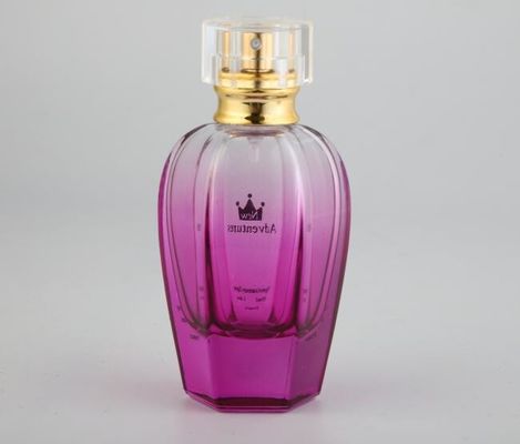 las botellas de perfume del vidrio de 50ml 100ml con el rociador del casquillo de Surlyn embotellan el empaquetado del maquillaje