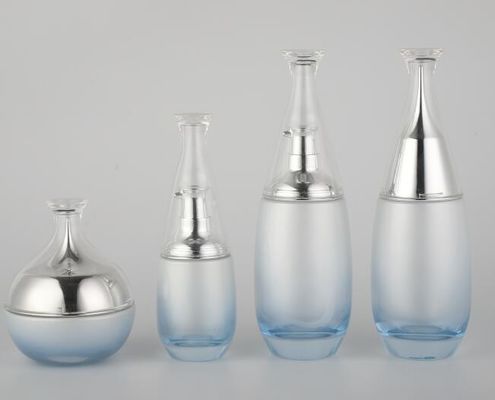 Botellas cosméticas de cristal atractivas/cosmético de la bomba botella/100ml de la bomba que empaqueta diverso color