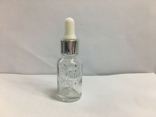 El aceite esencial de cristal olográfico del SGS embotella al OEM de cristal de la botella del dropper 15ml