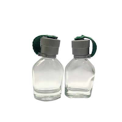 El pequeño perfume de cristal del OEM 25ML embotella el casquillo del diseño de la caldera del viaje