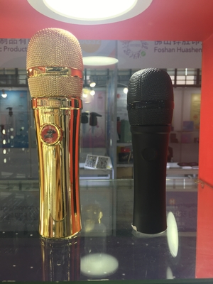 Pequeñas botellas de perfume vacías de cristal de 30ml 50ml MIC Microphone Shape