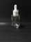 botellas cosméticas de cristal del dropper 60ml/botellas de aceites esenciales Skincare que empaqueta al OEM