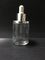 El dropper de cristal claro 60ML embotella la botella de aceite esencial Skincare que empaqueta al OEM