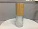 Botella de empaquetado cosmética de bambú de la bomba de la loción del vidrio del cilindro del SGS MSDS