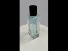 Botellas de perfume de vidrio de 110 ml con pulverizador, lujo, tapa transparente de Surlyn