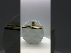 100ml Glass Perfume Bottle  Luxury Circle Shape High End Color Lacquering