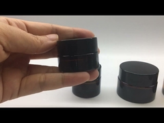 Glass Amber Glass Jar 5g 10g  Multi Capacities Brown Glass Straight Round