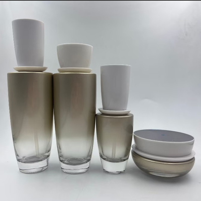 Botella de loción, botella cosmética con bomba y tapa, tarro de crema, embalaje cosmético OEM