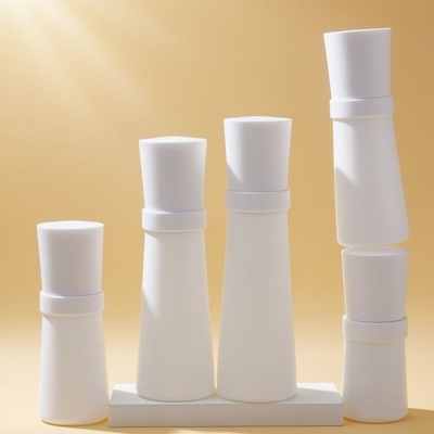 Precio de fábrica 50ml 100ml 120ml Envase de loción de vidrio Botella de vidrio con bomba de loción moderna vacía Juego corporal de crema para el cuidado de la piel