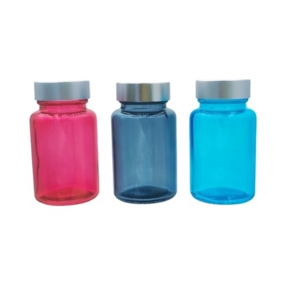 100 ml cápsula de vidrio botella de suplemento capilar botella redonda cápsula de vidrio para el suero ocular y el suero facial OEM