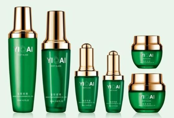 Embalaje de botellas de vidrio de loción