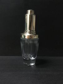 las botellas de aceite esencial del vidrio 30ml Dopper embotellan Skincare cilíndrico que empaqueta al OEM
