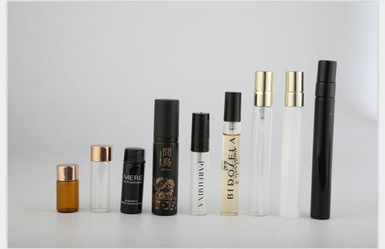 Botella de cristal reutilizable del espray de perfume del vidrio de los frascos para los aceites esenciales/perfume embotellar diverso color
