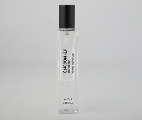 OEM recargable del vidrio Vial Perfume Bottle Varioous Logo y del color del cuadrado 15ml