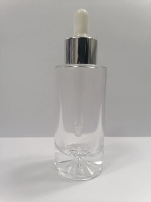 Los aceites esenciales del OEM embotellan las botellas cosméticas de cristal de empaquetado del dropper 40ml de Skincare