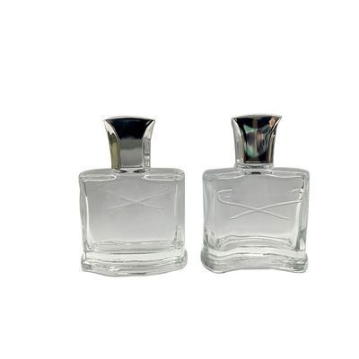 Forma especial de la botella de perfume del claro de YC1018 25ml con el atomizador