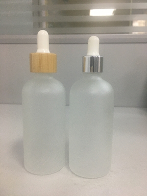tapón de tuerca MSDS de la botella del dropper del vidrio esmerilado de 100ml 120ml para el aceite esencial