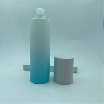 Embalaje cosmético Cuidado de la piel Tonador de vidrio de color azul claro con tapones de tornillo