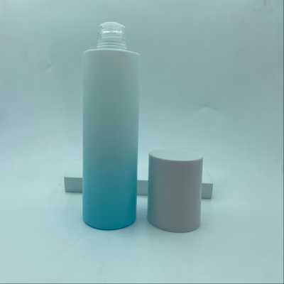 Embalaje cosmético Cuidado de la piel Tonador de vidrio de color azul claro con tapones de tornillo