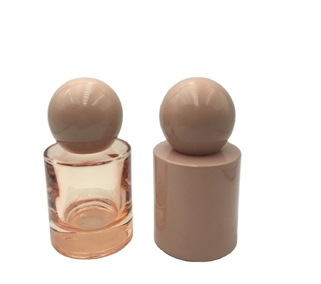 Botellas de perfume de vidrio de lujo personalizadas de 30 ml y 50 ml  Botella de vidrio con bomba de niebla o suero Tapa de bola redonda para producto de suero