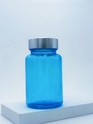 100 ml cápsula de vidrio botella de suplemento capilar botella redonda cápsula de vidrio para el suero ocular y el suero facial OEM