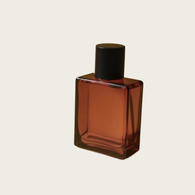 Botella de vidrio de perfume de 25 ml Rectángulo plano OEM Embalaje cosmético de marca privada Botella fabricante