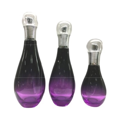 Los envases/la loción cosméticos de cristal en forma de cuenco del cuidado de piel embotella el empaquetado/las botellas de la bomba