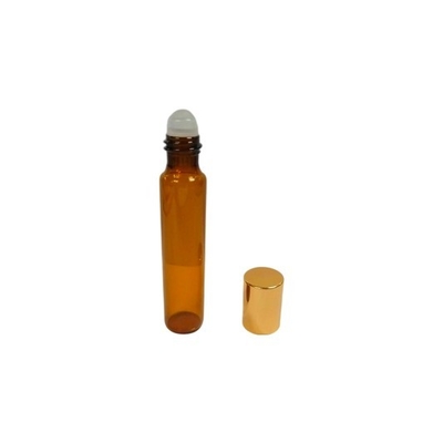 El rodillo de cristal de cristal de la botella de perfume 8ml embotella el rollo en logotipo de la pantalla de seda del OEM de la botella