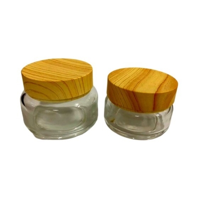 Recicle los tarros poner crema de cristal que el empaquetado/Facial friega los envases/las botellas cosméticos de lujo de la crema