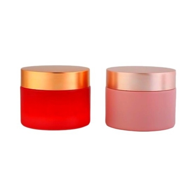 tarros cosméticos de cristal azules de la crema de 20g 30g 50g, OEM poner crema de empaquetado cosmético de las botellas del tarro de cristal