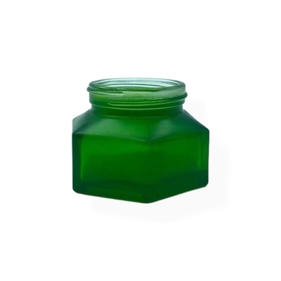 Envases de cosméticos Embalaje 50g Envases de crema de esmeralda con acabado de madera Envases de plástico con tapa de crema