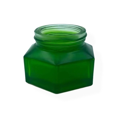 Envases de cosméticos Embalaje 50g Envases de crema de esmeralda con acabado de madera Envases de plástico con tapa de crema