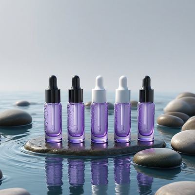 Botella redonda de goteo de crema para ojos ecológica de 10 ml - Botella de aceite de esencia de muestra para cuidado ocular con logotipo personalizado