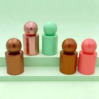 Botellas de perfume de vidrio de lujo personalizadas de 30 ml y 50 ml  Botella de vidrio con bomba de niebla o suero Tapa de bola redonda para producto de suero