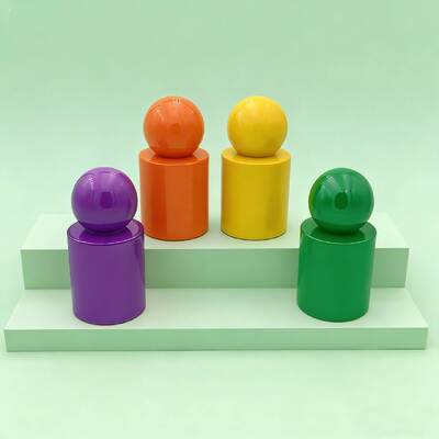 Botellas de perfume de vidrio de lujo personalizadas de 30 ml y 50 ml  Botella de vidrio con bomba de niebla o suero Tapa de bola redonda para producto de suero