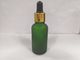 el dropper de cristal redondo 30ml embotella color de las botellas de aceite esencial diverso y OEM de la impresión
