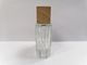 botellas de perfume de cristal 50ml con el maquillaje transparente del casquillo de madera que empaqueta diversos color e impresión