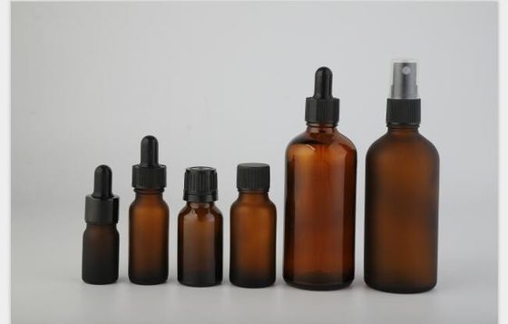 Botellas con cuentagotas de vidrio de 5 ml, 10 ml, 15 ml, 30 ml, 50 ml y 100 ml