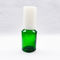 Dropper plástico esencial verde del casquillo de la botella del hombro del aceite que se inclina 30ml