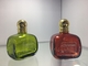 Color rojo verde transparente de lujo de las botellas de perfume del rociador del atomizador