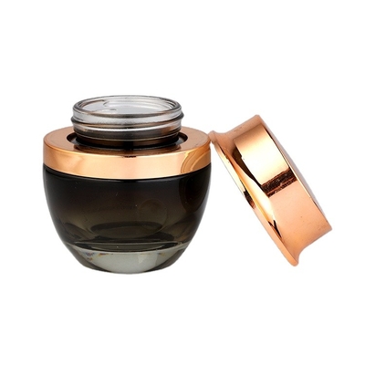Crema cosmética personalizada 20g 120ml Jar cosmético de vidrio con diferentes colores y decoración