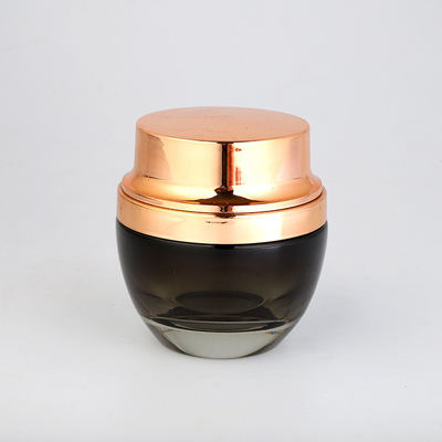 Crema cosmética personalizada 20g 120ml Jar cosmético de vidrio con diferentes colores y decoración