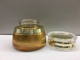 Tarros cosméticos de cristal del tarro 50g MSDS de la crema hidratante redonda de lujo de la cara con las tapas del oro